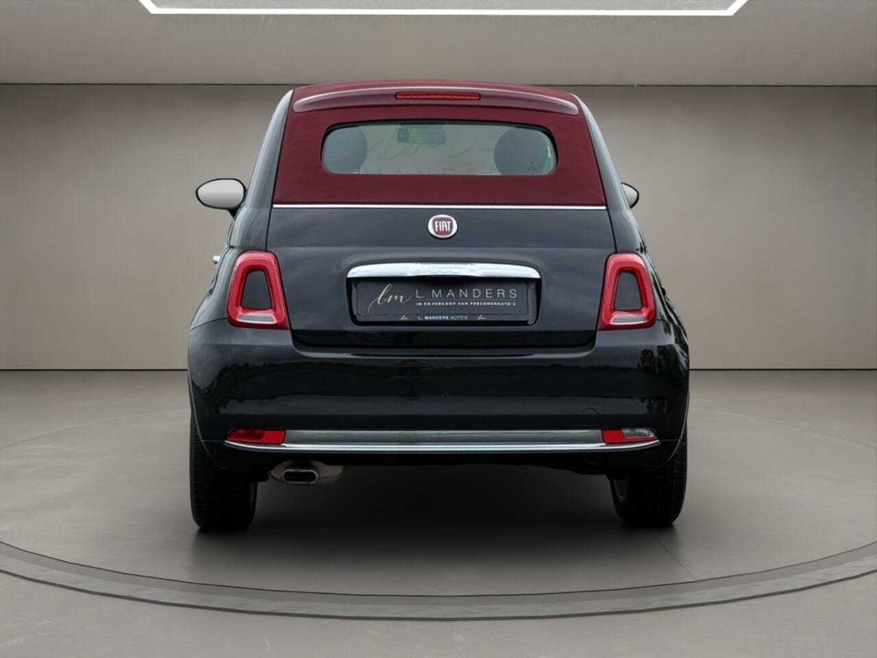 Fiat 500C 1.2 Lounge 2020 ZWART | Cabriolet | Apple CarPlay