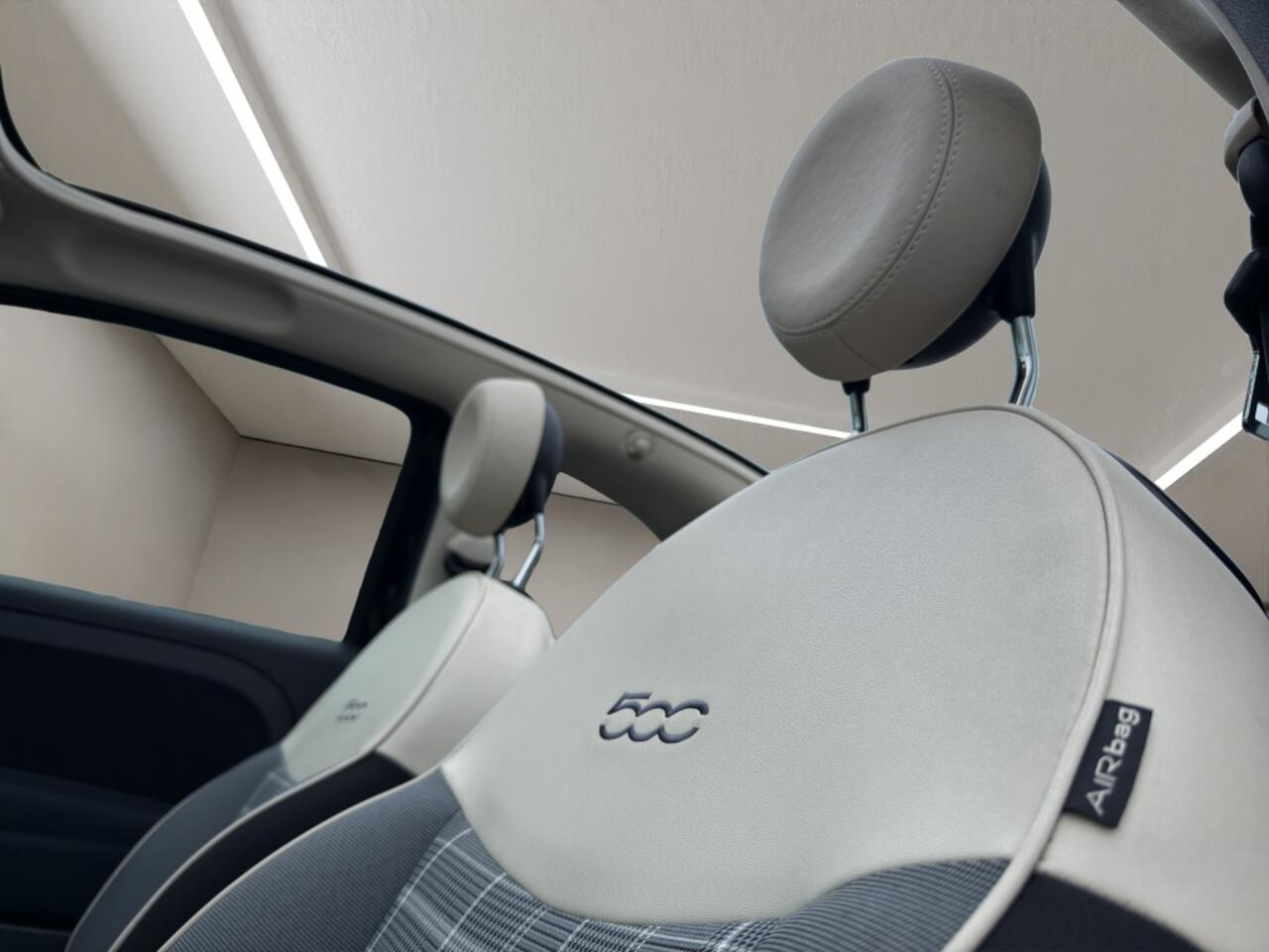 Fiat 500C 1.2 Lounge 2020 ZWART | Cabriolet | Apple CarPlay