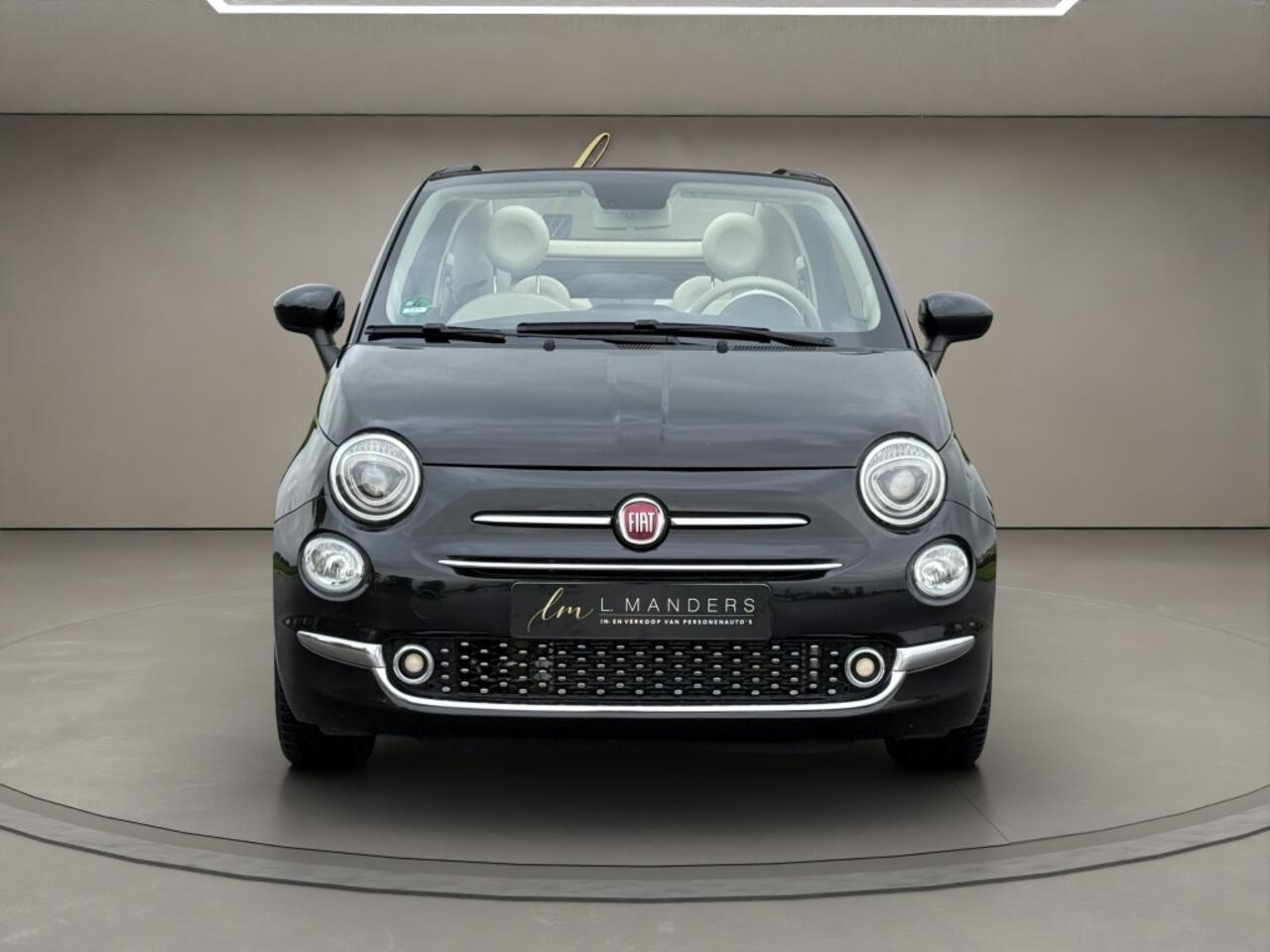 Fiat 500C 1.2 Lounge 2020 ZWART | Cabriolet | Apple CarPlay