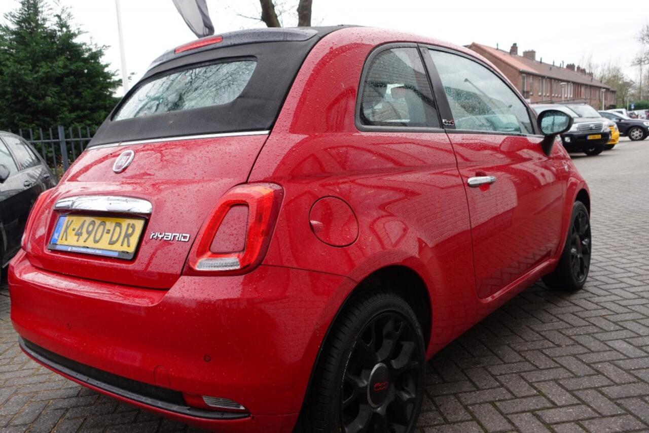 Fiat 500C 1.0 Black en Red Edition Hybride