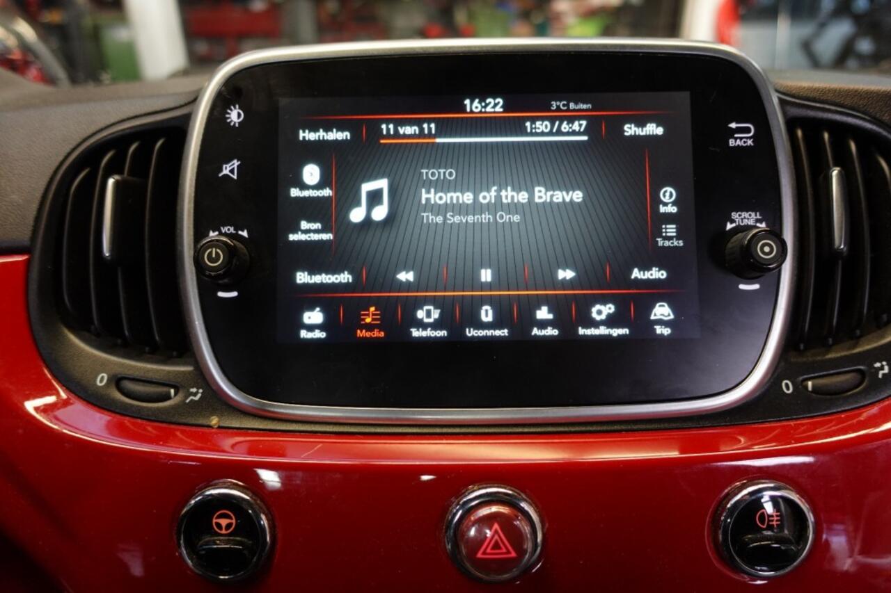 Fiat 500C 1.0 Black en Red Edition Hybride