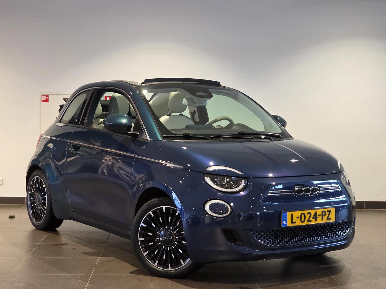 Fiat 500C La Prima 42kWh 118pk | LEDER | CAMERA | KEYLESS | APPLE CARPLAY / ANDROID AUTO | OPEN DAK | SCHUIF/KANTELDAK | CABRIO |