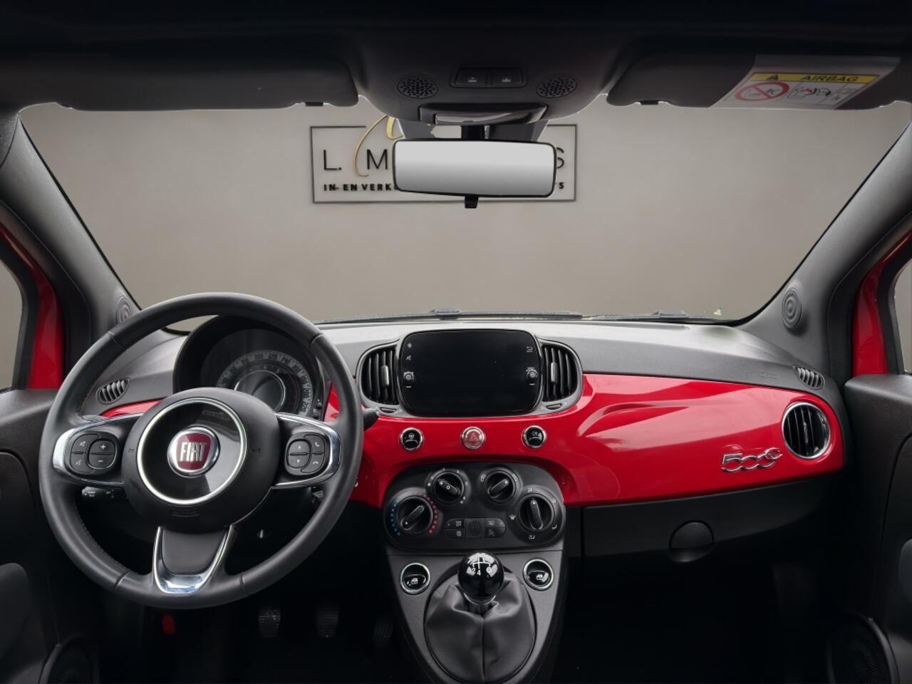 Fiat 500C 1.2 Lounge 2020 ROOD | Cabriolet | Apple CarPlay