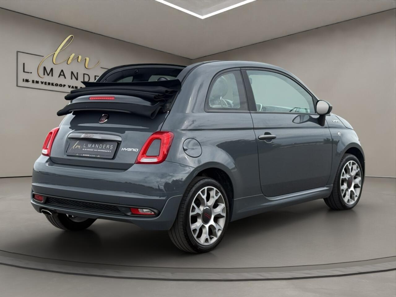 Fiat 500C 1.0 Hybrid Sport 2021 GRIJS | Cabriolet | Leder | Airco
