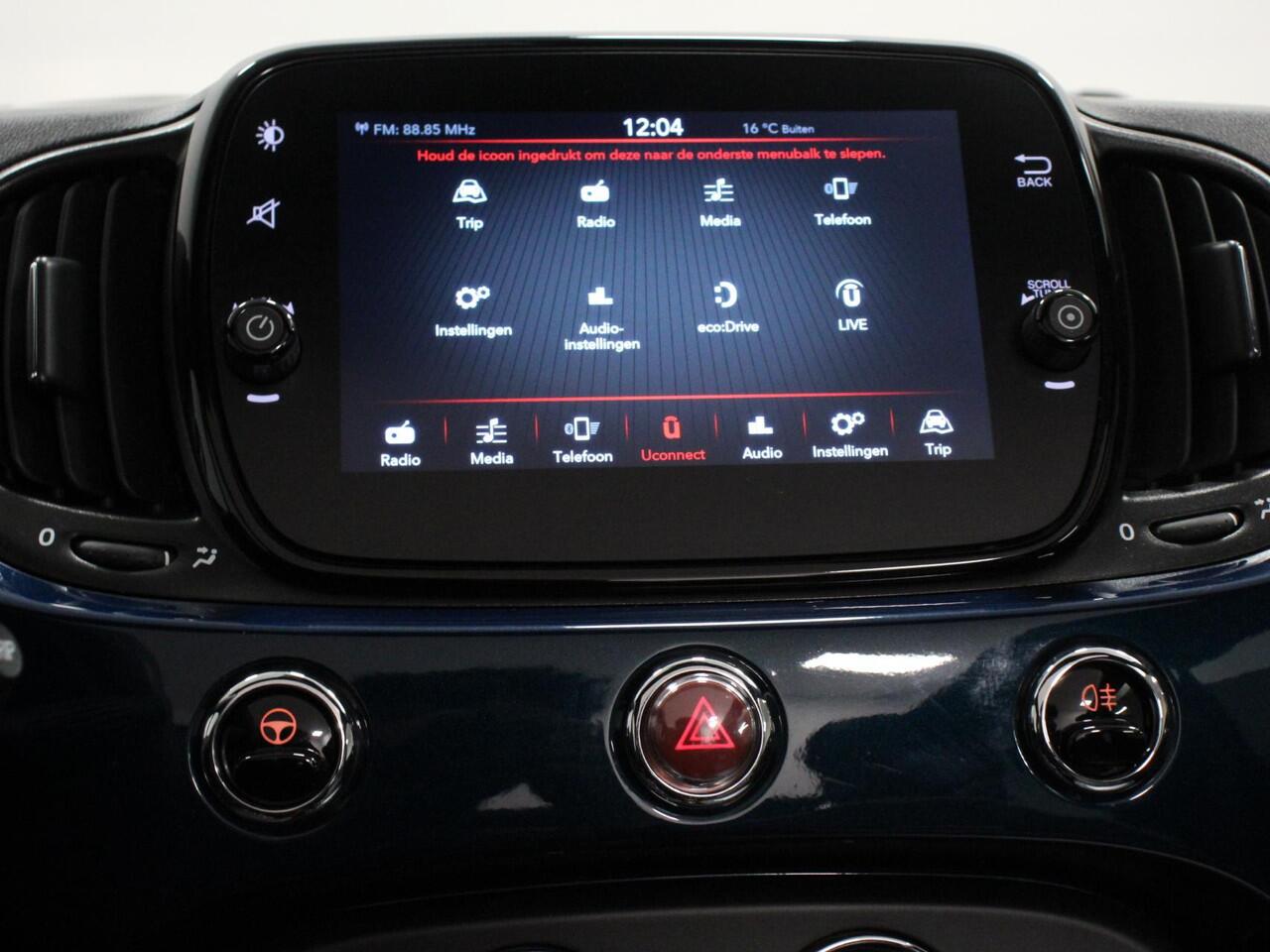 Fiat 500C 1.0 Hybrid Lounge Plus | Navigatie | Cruise Control | Parkeer Sensoren | Climate Control | DAB | Lichtmetalen Velgen