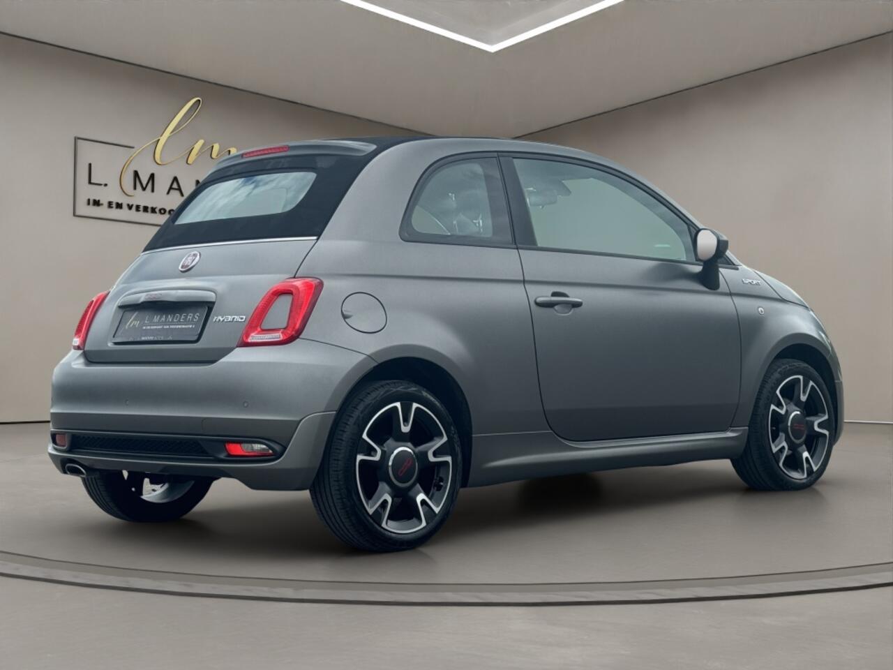Fiat 500C 1.0 Hybrid Sport 2021 MAT GRIJS | Cabriolet | Leder | Grigio Opa