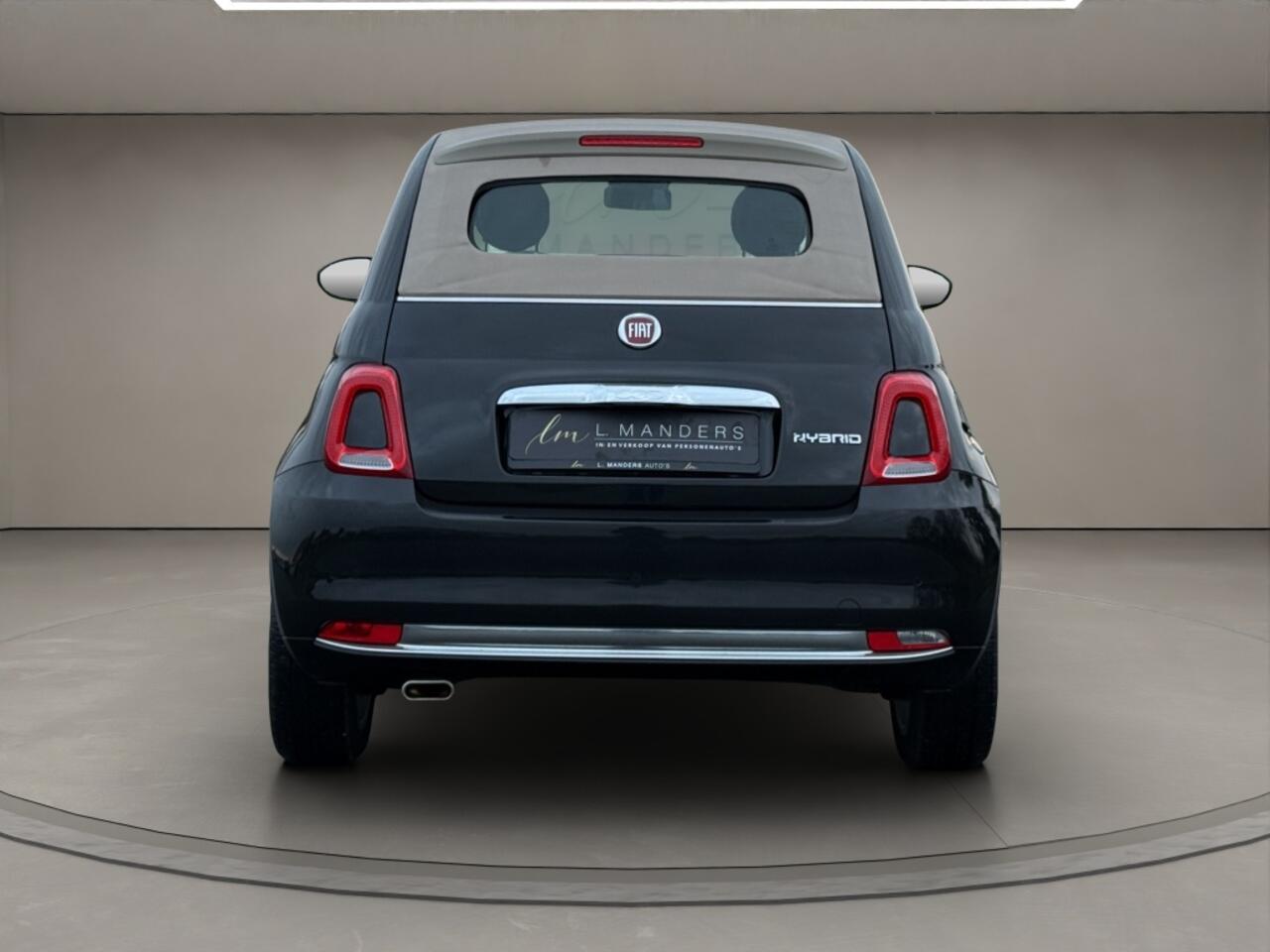 Fiat 500C 1.0 Hybrid Dolcevita 2021 ZWART | Cabrio | Apple CarPlay
