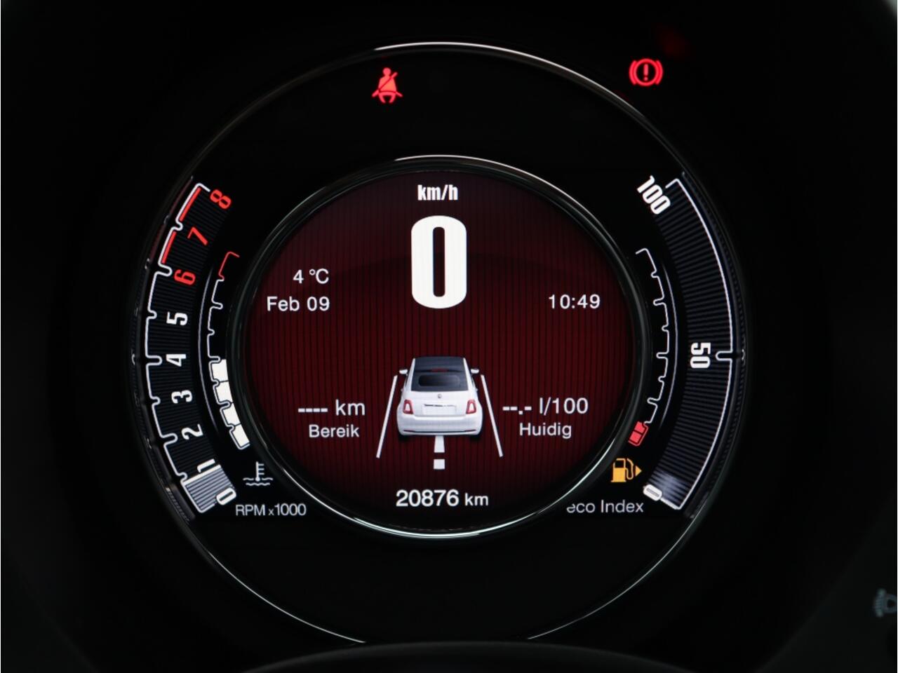 Fiat 500C 1.0 Hybrid 70 PK Star | Carplay | Clima | Chrome | Cruise | 16"