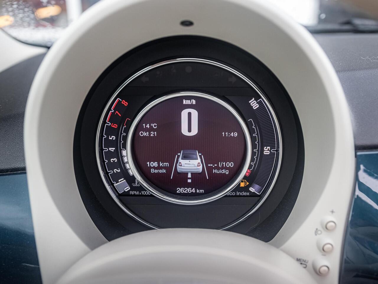 Fiat 500C Hybrid Dolcevita | Carplay / Android | 16" LM Velgen | Climate Control | Parkeersensoren |