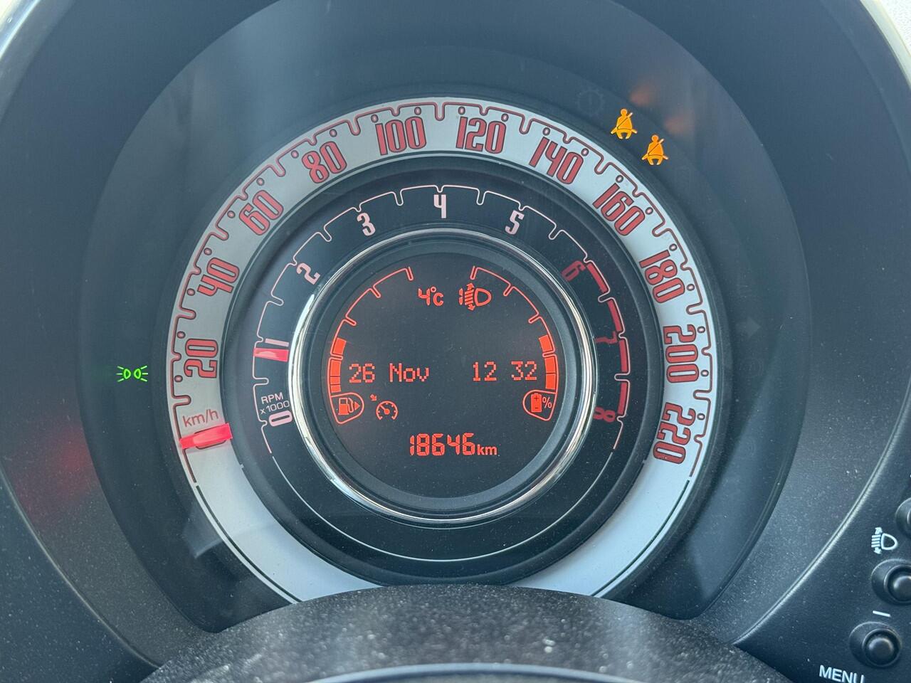 Fiat 500C 1.0 Hybrid RED Cabrio | 18.646km! | Leuke uitvoering | | Camera