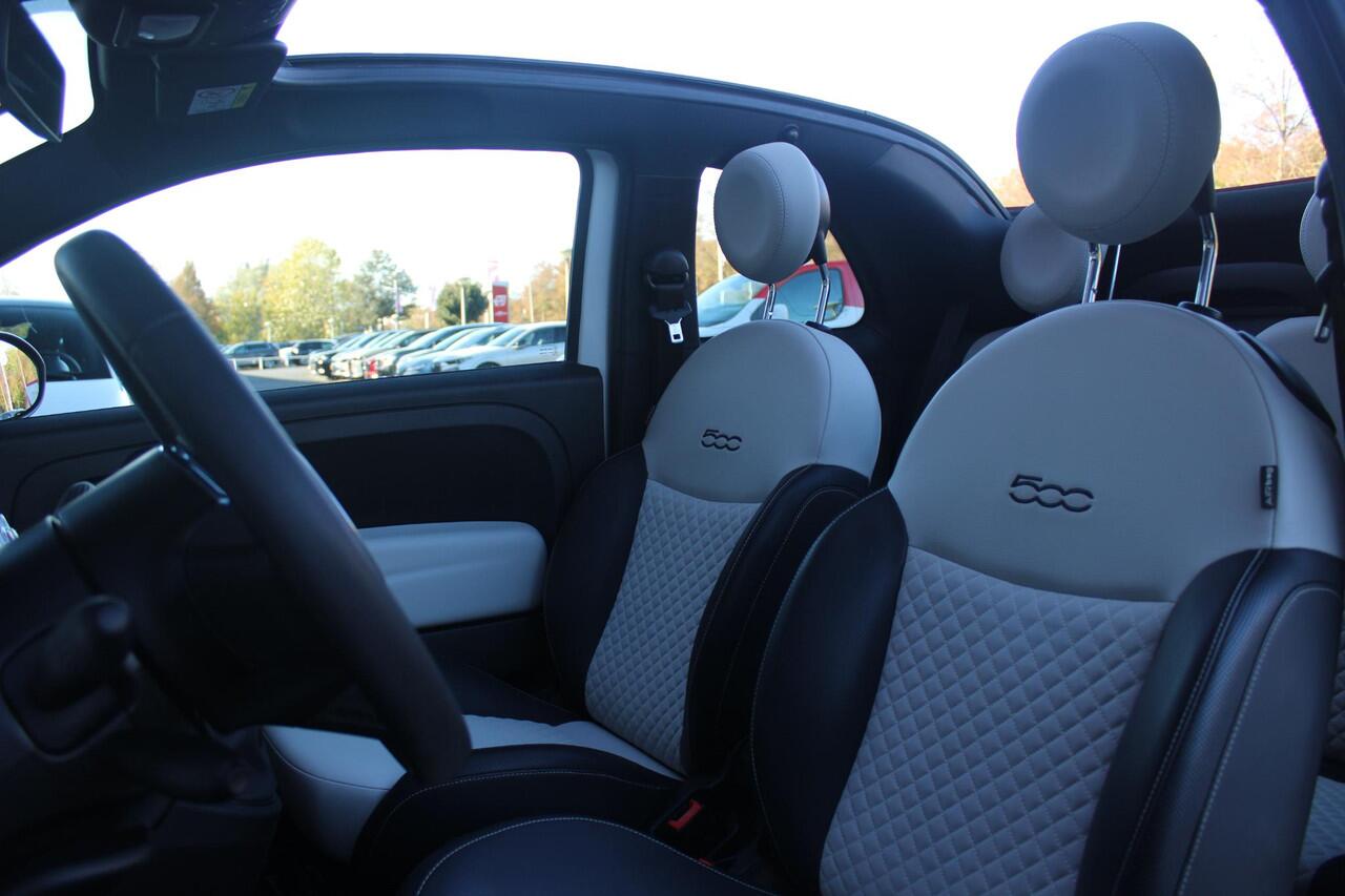 Fiat 500C 1.0 72PK HYbrid DOLCEVITA CABRIO | ELEKRISCH BEDIENBAAR CABRIODAK | CLIMATE CONTROL | DAB+ RADIO | CRUISE CONTROL | HALF STOF HALF LEDEREN BEKLEDING | 15"LICHT METALEN VELGEN | LED DAGRIJ VERLICHTING |