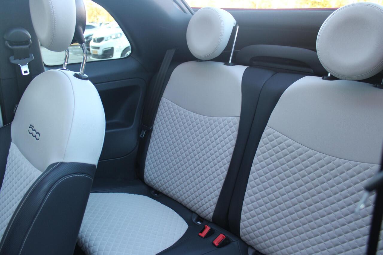 Fiat 500C 1.0 72PK HYbrid DOLCEVITA CABRIO | ELEKRISCH BEDIENBAAR CABRIODAK | CLIMATE CONTROL | DAB+ RADIO | CRUISE CONTROL | HALF STOF HALF LEDEREN BEKLEDING | 15"LICHT METALEN VELGEN | LED DAGRIJ VERLICHTING |