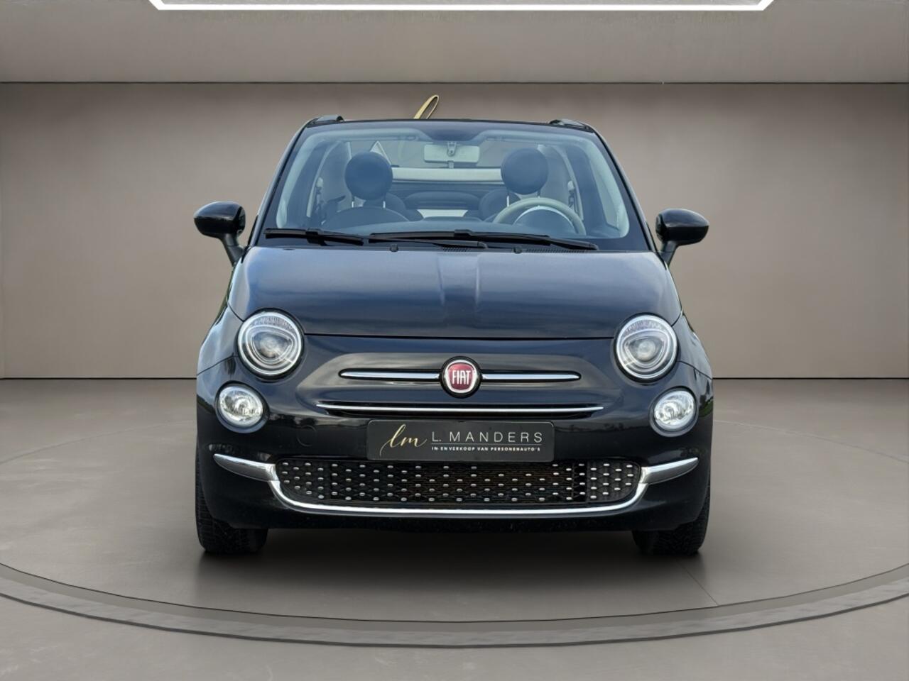 Fiat 500C 1.0 Hybrid Dolcevita 2022 ZWART | Cabriolet | Leder | Airco