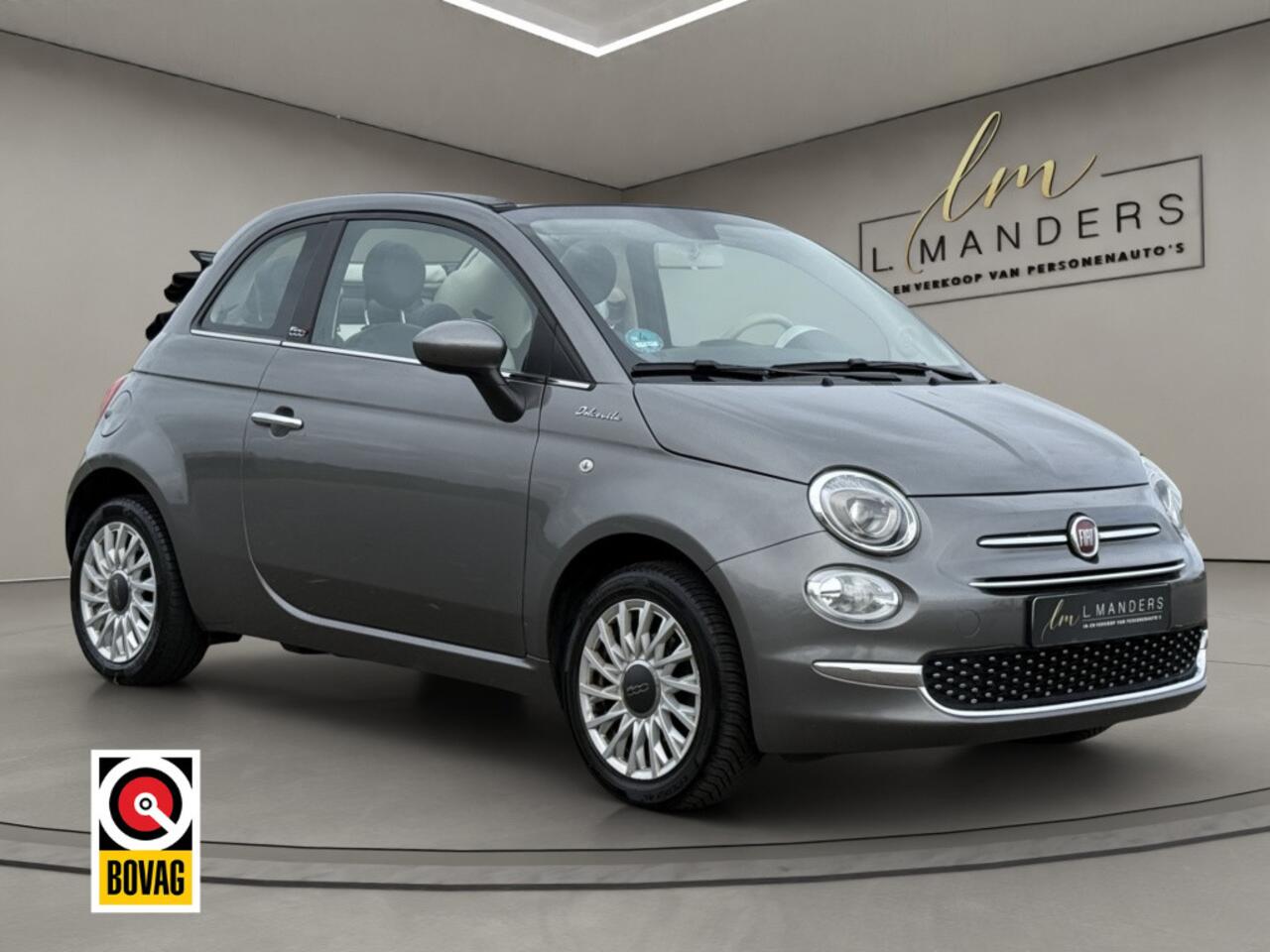 Fiat 500C 1.0 Hybrid Dolcevita 2022 GRIJS | Cabriolet | Leder | Airco