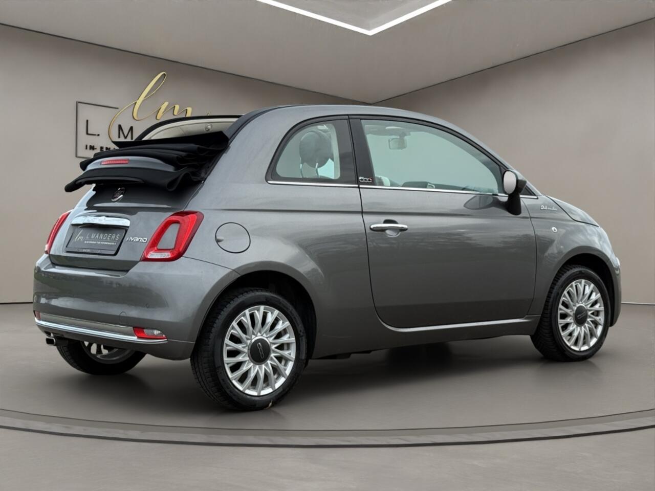 Fiat 500C 1.0 Hybrid Dolcevita 2022 GRIJS | Cabriolet | Leder | Airco