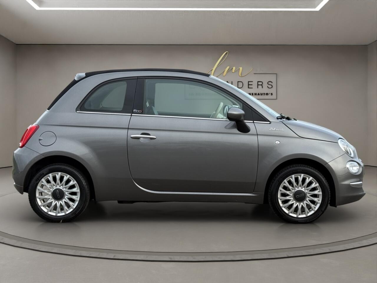Fiat 500C 1.0 Hybrid Dolcevita 2022 GRIJS | Cabriolet | Leder | Airco