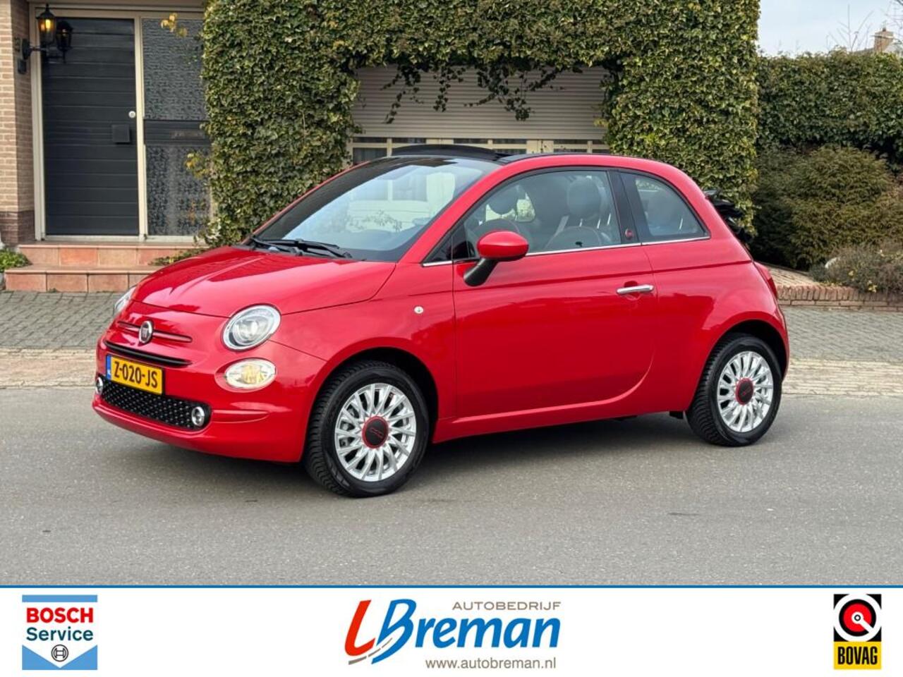 Fiat 500C 1.0 HYBRID RED CABRIO Beats audiosysteem