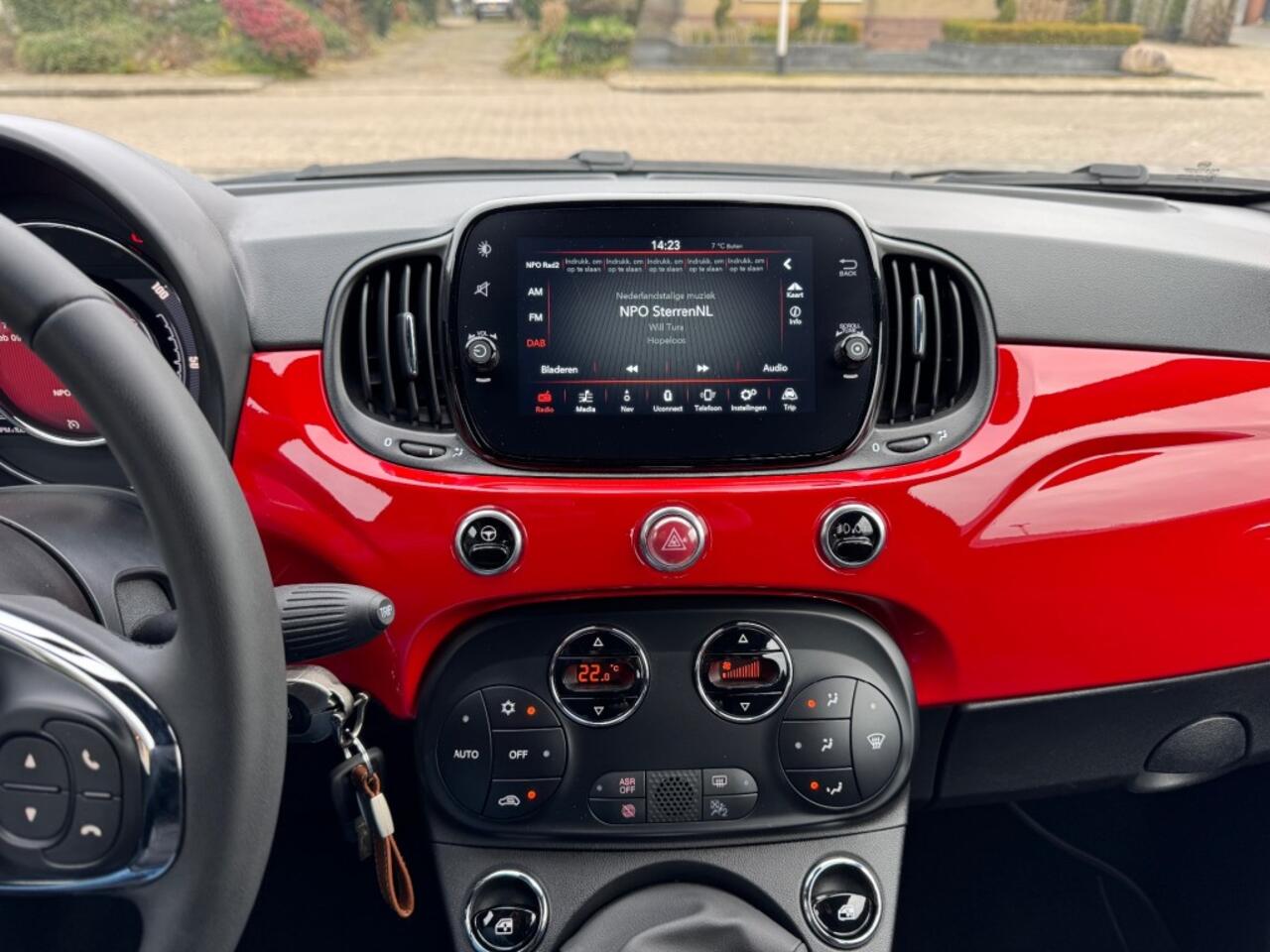 Fiat 500C 1.0 HYBRID RED CABRIO Beats audiosysteem