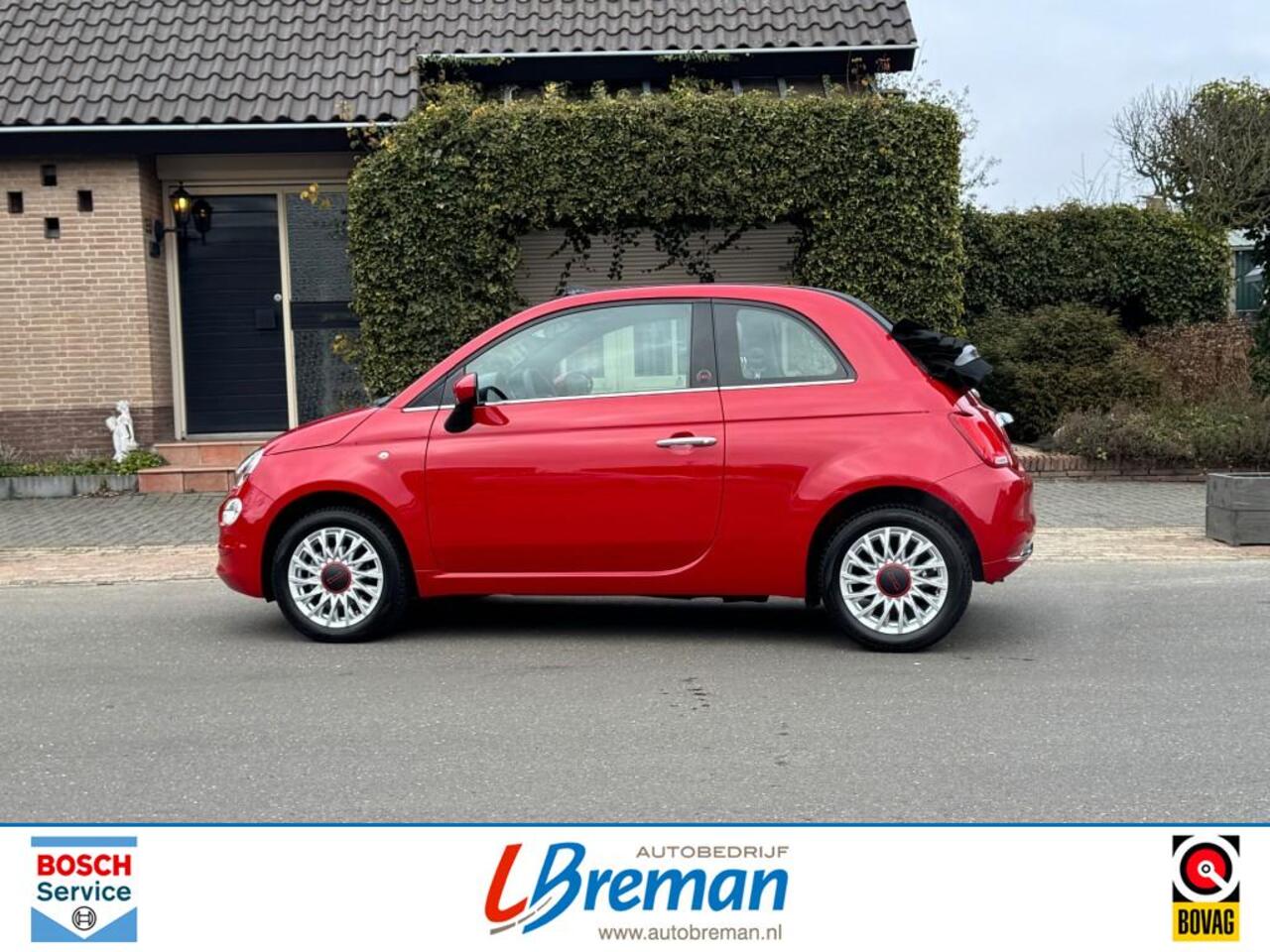 Fiat 500C 1.0 HYBRID RED CABRIO Beats audiosysteem