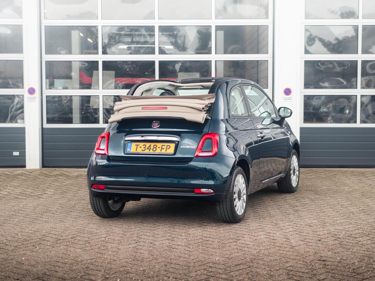 Fiat 500C Hybrid Club | Airco | Cruise | PDC | Apple Carplay | Kap Beige | Ambiance Ivoor