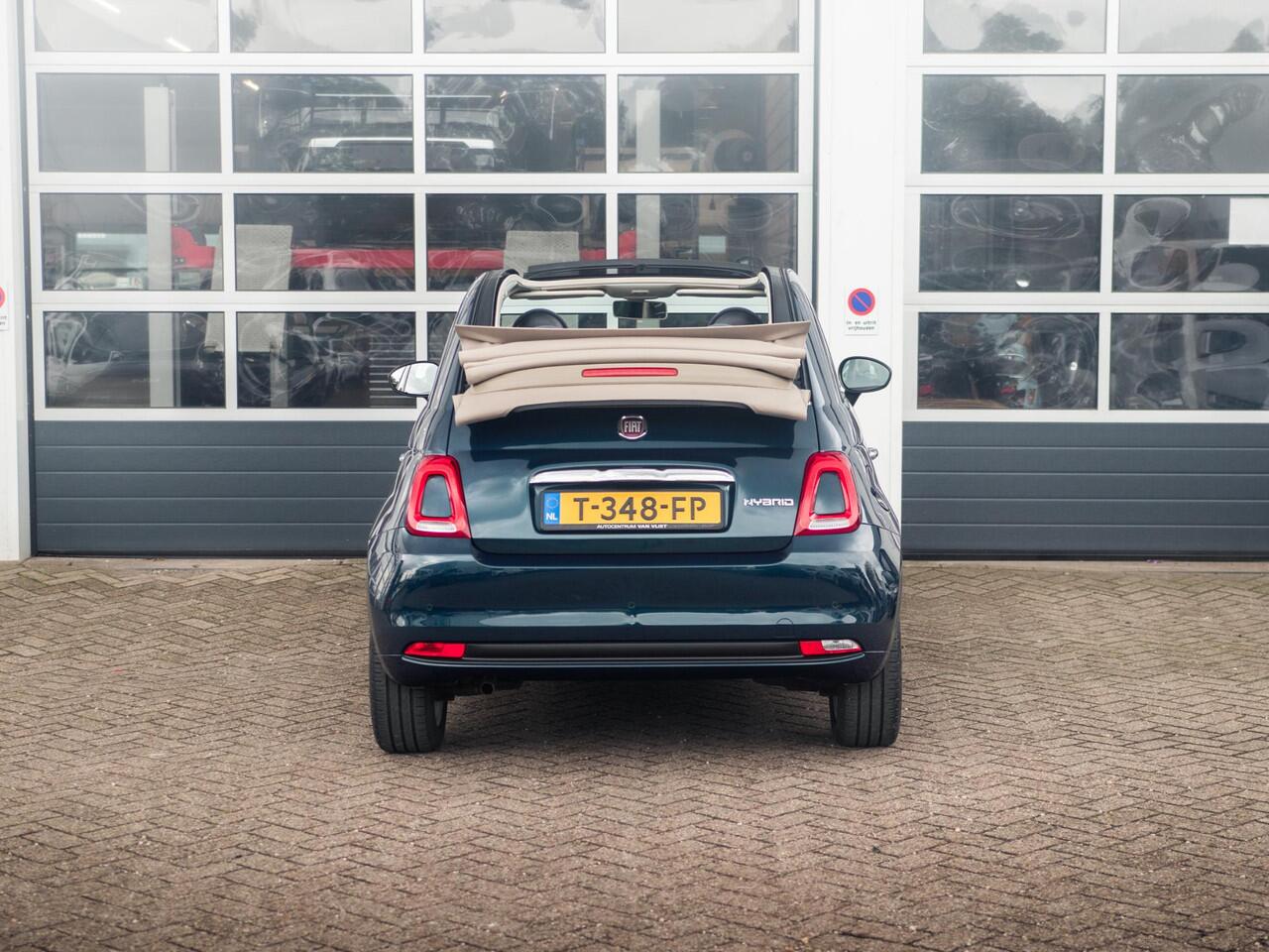 Fiat 500C Hybrid Club | Airco | Cruise | PDC | Apple Carplay | Kap Beige | Ambiance Ivoor