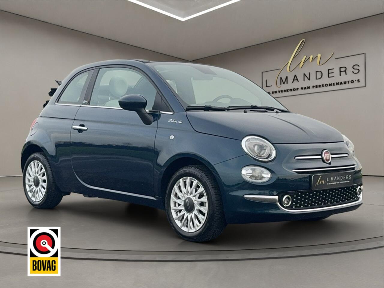 Fiat 500C 1.0 Hybrid Dolcevita 2023 BLAUW | Cabrio | Climate Control | Dis