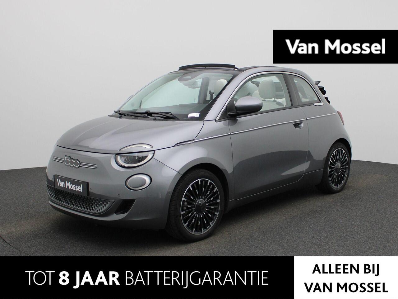Fiat 500C 500e 42 kWh La Prima |BTW |AUTOMAAT |Electrische Cabriotop |WLTP 310KM |Achteruitrijcamera |Cruise & Climate Control |