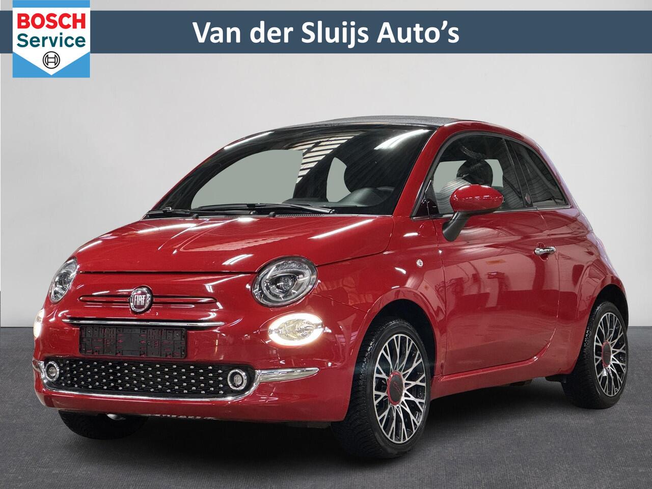 Fiat 500C 1.0 Hybrid RED | Cruise | Cabrio | Parkeersensoren achter | ACC | Red edition | LM velgen | ( Vestiging - Driebergen )