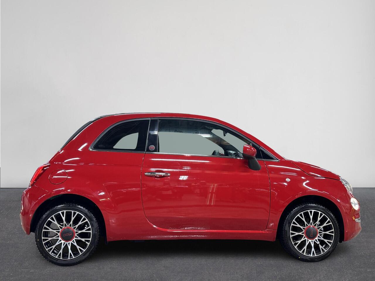 Fiat 500C 1.0 Hybrid RED | Cruise | Cabrio | Parkeersensoren achter | ACC | Red edition | LM velgen | ( Vestiging - Driebergen )