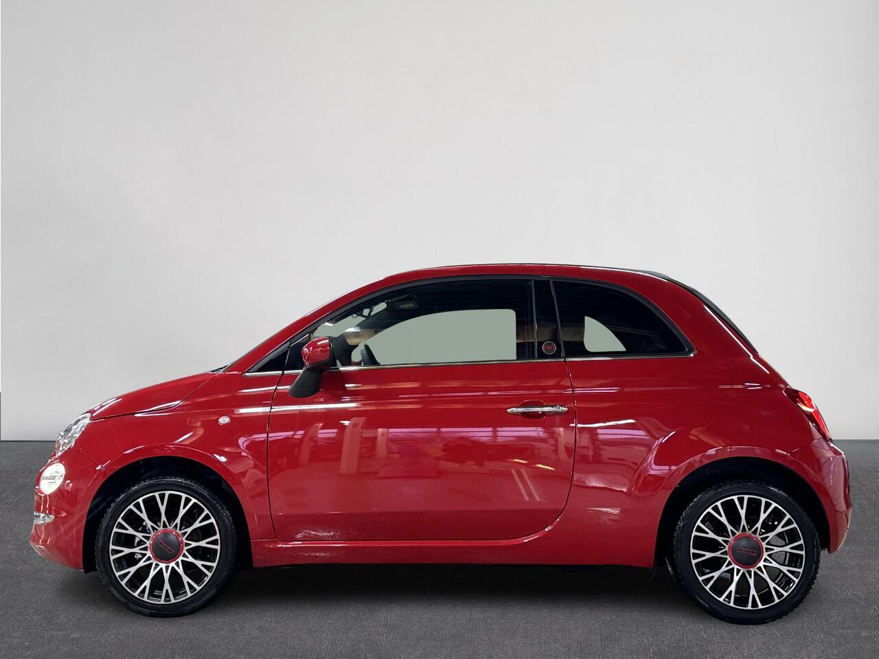 Fiat 500C 1.0 Hybrid RED | Cruise | Cabrio | Parkeersensoren achter | ACC | Red edition | LM velgen | ( Vestiging - Driebergen )