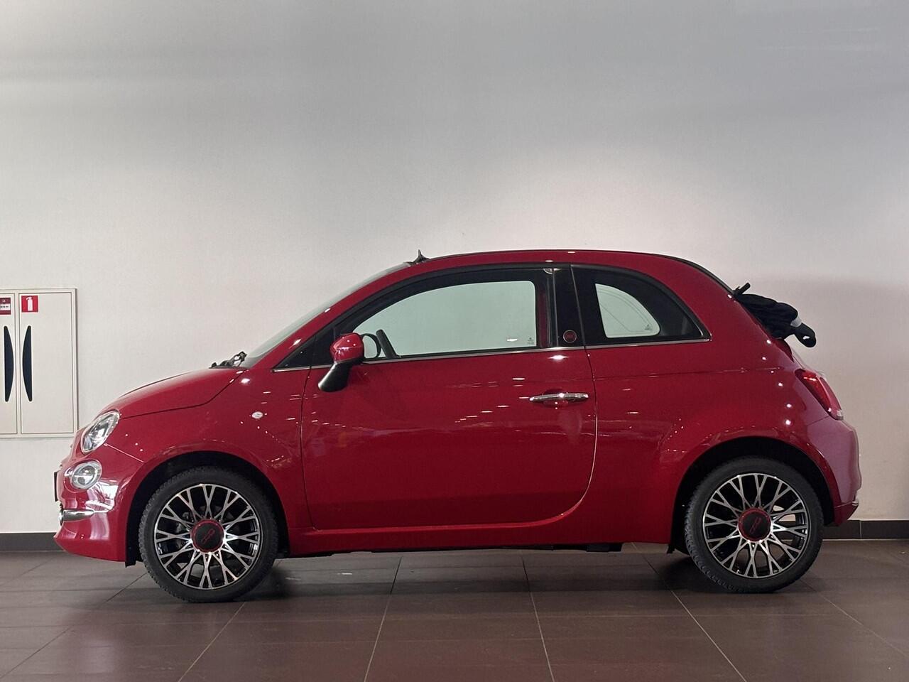 Fiat 500C Cabio RED 1.0 Hybrid 70pk | NAVI | CLIMA | DAB+ | 16" LM-VELGEN | APPLE CARPLAY / ANDROID AUTO |