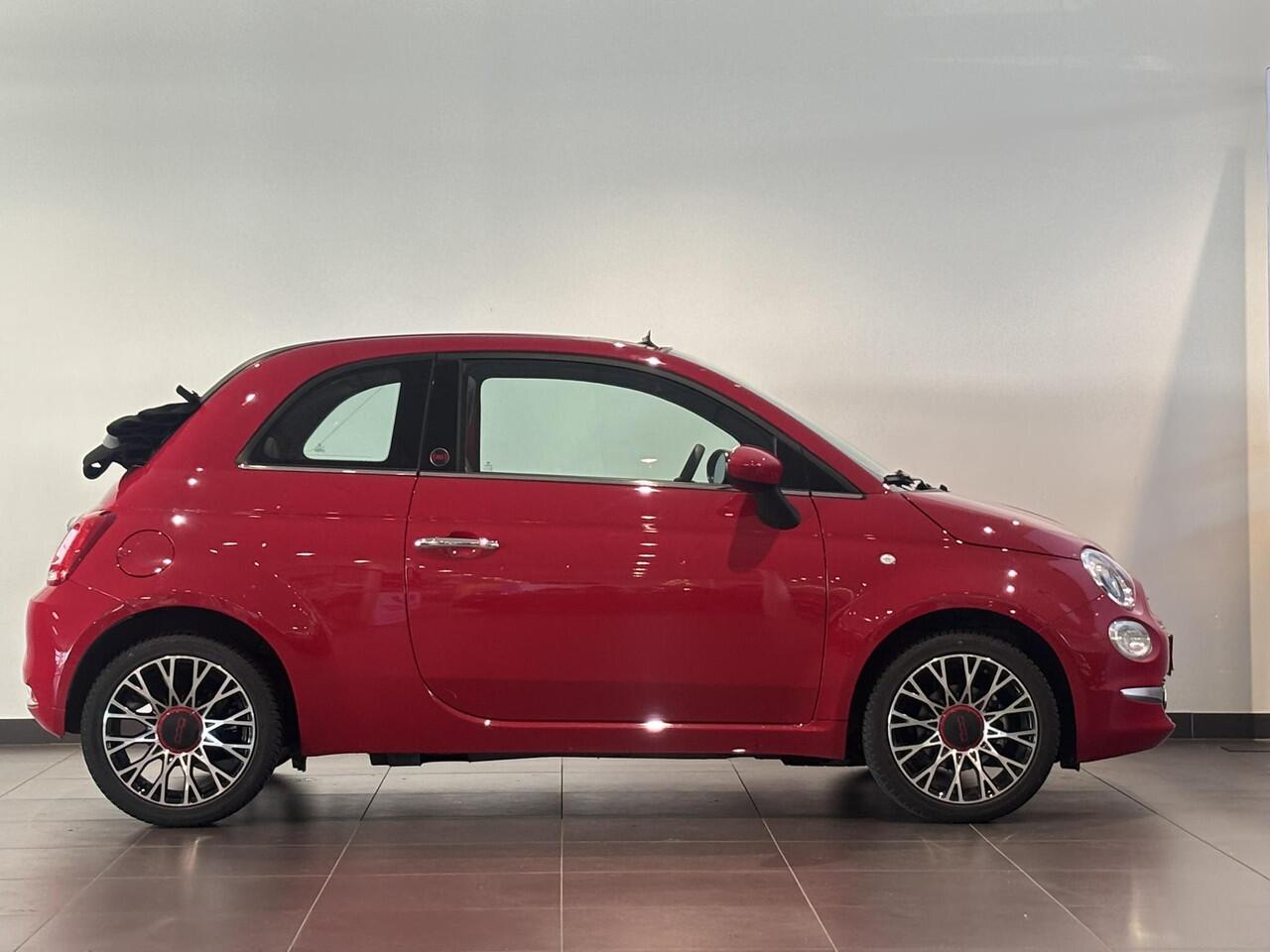 Fiat 500C Cabio RED 1.0 Hybrid 70pk | NAVI | CLIMA | DAB+ | 16" LM-VELGEN | APPLE CARPLAY / ANDROID AUTO |