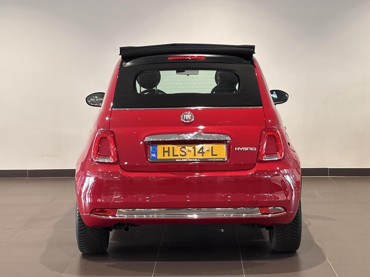 Fiat 500C Cabio RED 1.0 Hybrid 70pk | NAVI | CLIMA | DAB+ | 16" LM-VELGEN | APPLE CARPLAY / ANDROID AUTO |