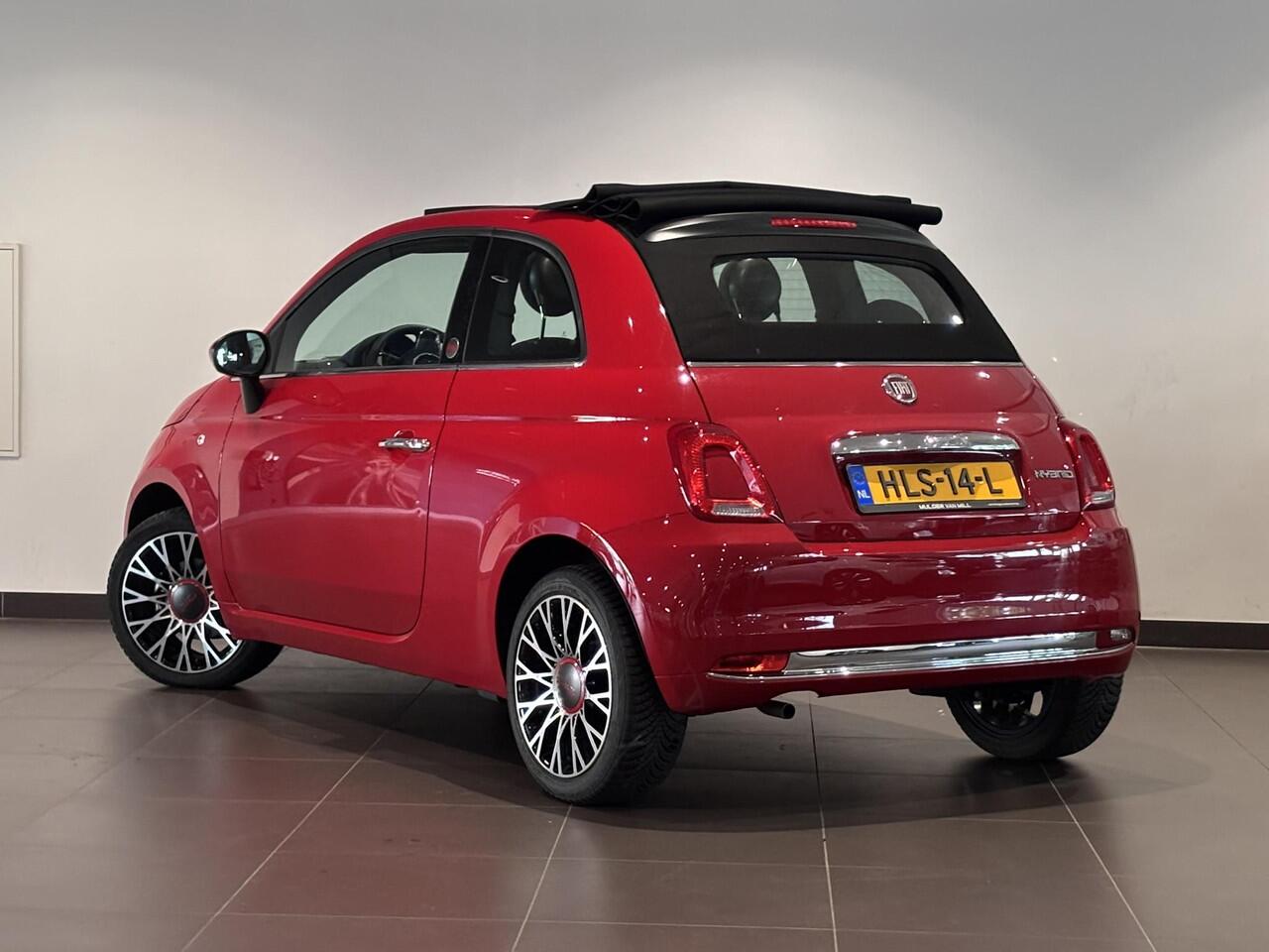Fiat 500C Cabio RED 1.0 Hybrid 70pk | NAVI | CLIMA | DAB+ | 16" LM-VELGEN | APPLE CARPLAY / ANDROID AUTO |