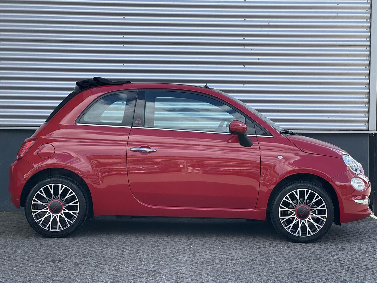 Fiat 500C Cabio RED 1.0 Hybrid 70pk | NAVI | CLIMA | DAB+ | 16" LM-VELGEN | APPLE CARPLAY / ANDROID AUTO |