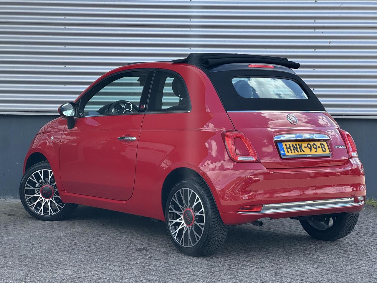 Fiat 500C Cabio RED 1.0 Hybrid 70pk | NAVI | CLIMA | DAB+ | 16" LM-VELGEN | APPLE CARPLAY / ANDROID AUTO |