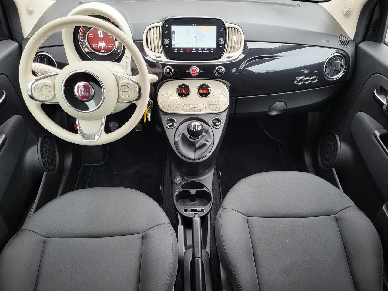 Fiat 500C 1.0 Hybrid Bellavita / Cabrio / Dealer onderhouden / Navigatie / Apple Carplay / Android Auto / Auto. Airco / Parkeersensoren achter /