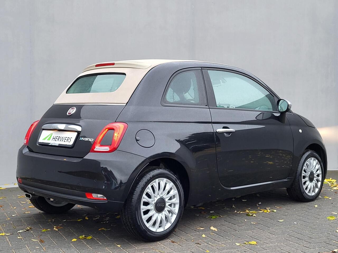 Fiat 500C 1.0 Hybrid Bellavita / Cabrio / Dealer onderhouden / Navigatie / Apple Carplay / Android Auto / Auto. Airco / Parkeersensoren achter /
