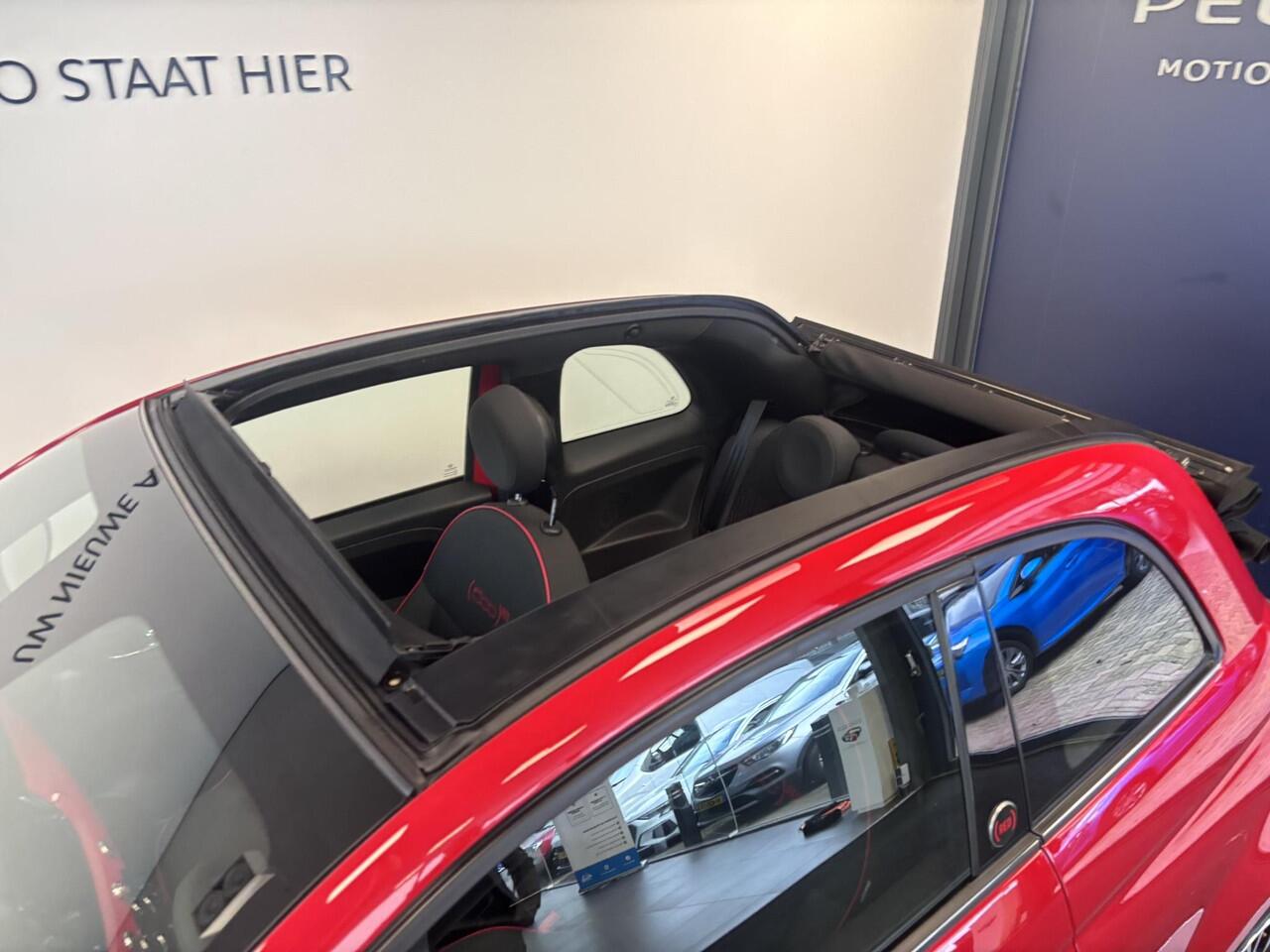 Fiat 500C Cabio RED 1.0 Hybrid 70pk | CLIMA | 16" LM-VELGEN | NAVI | DAB+ | APPLE CARPLAY / ANDROID AUTO | VOUWDAK ZWART