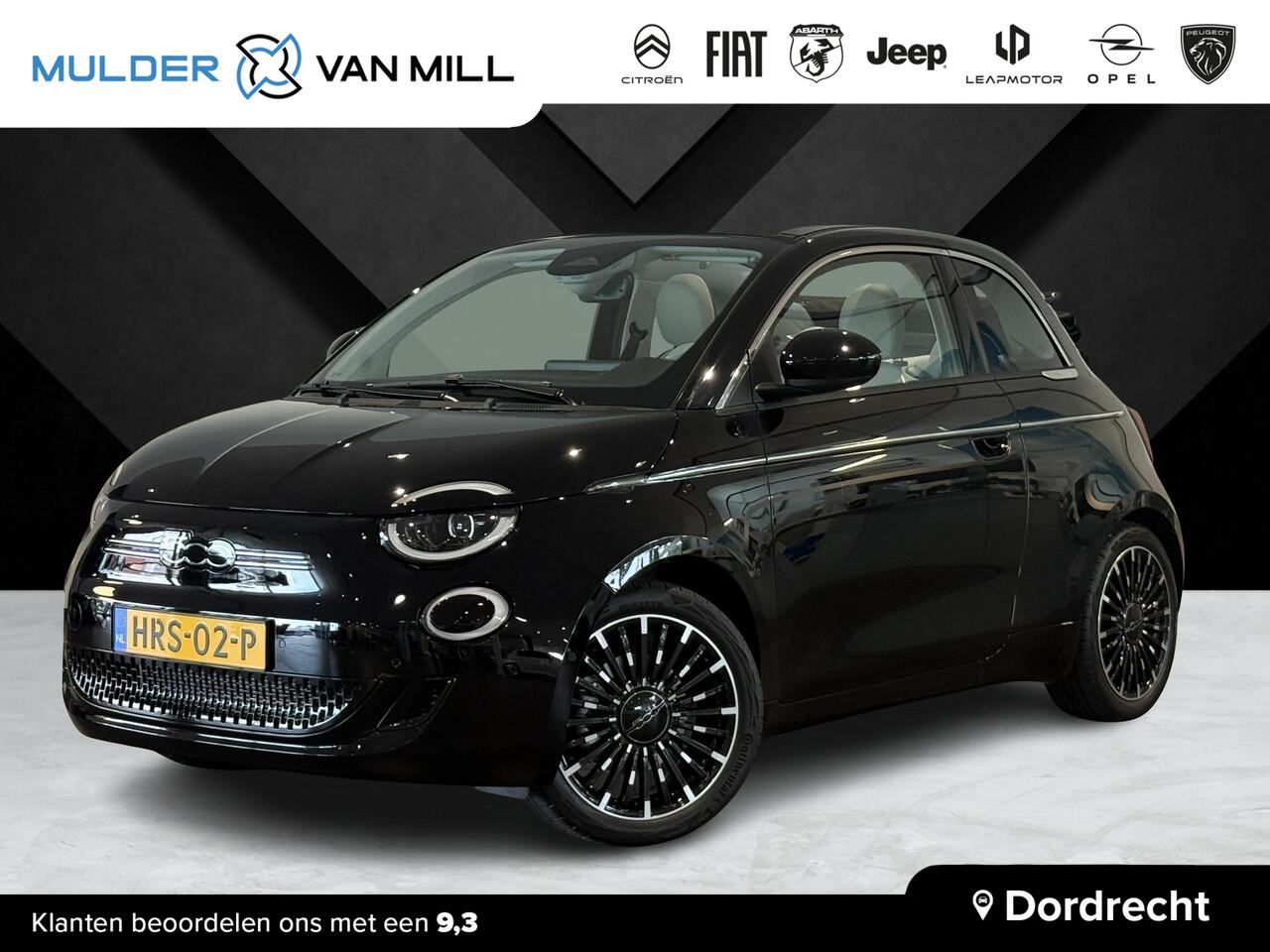 Fiat 500C La Prima EV 42kWh 118pk | LEDER | NAVI | CLIMA | PARKEERHULP | APPLE CARPLAY / ANDROID AUTO | CAMERA |