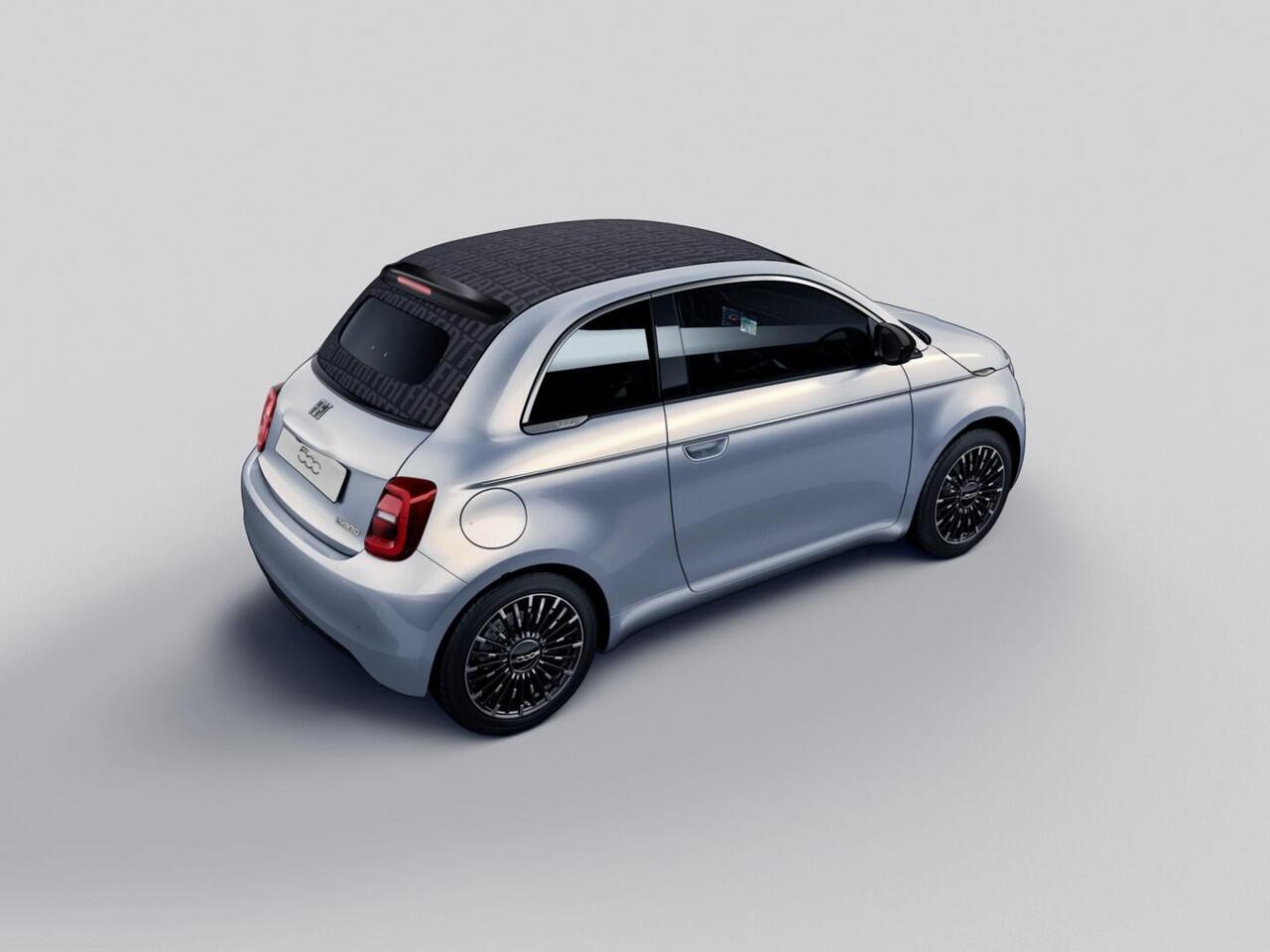 Fiat 500C Hybrid La Prima | Clima | LED | PDC | JBL Premium Audio | 17" | Camera | BSM | Canneloni Ivory/Piombo interieur
