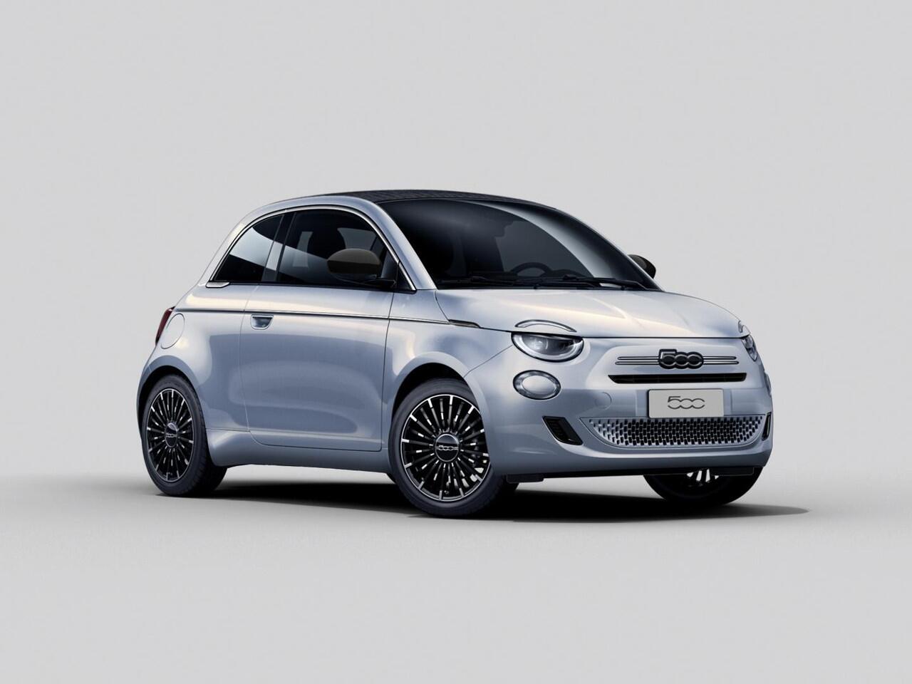 Fiat 500C Hybrid La Prima | Clima | LED | PDC | JBL Premium Audio | 17" | Camera | BSM | Canneloni Ivory/Piombo interieur