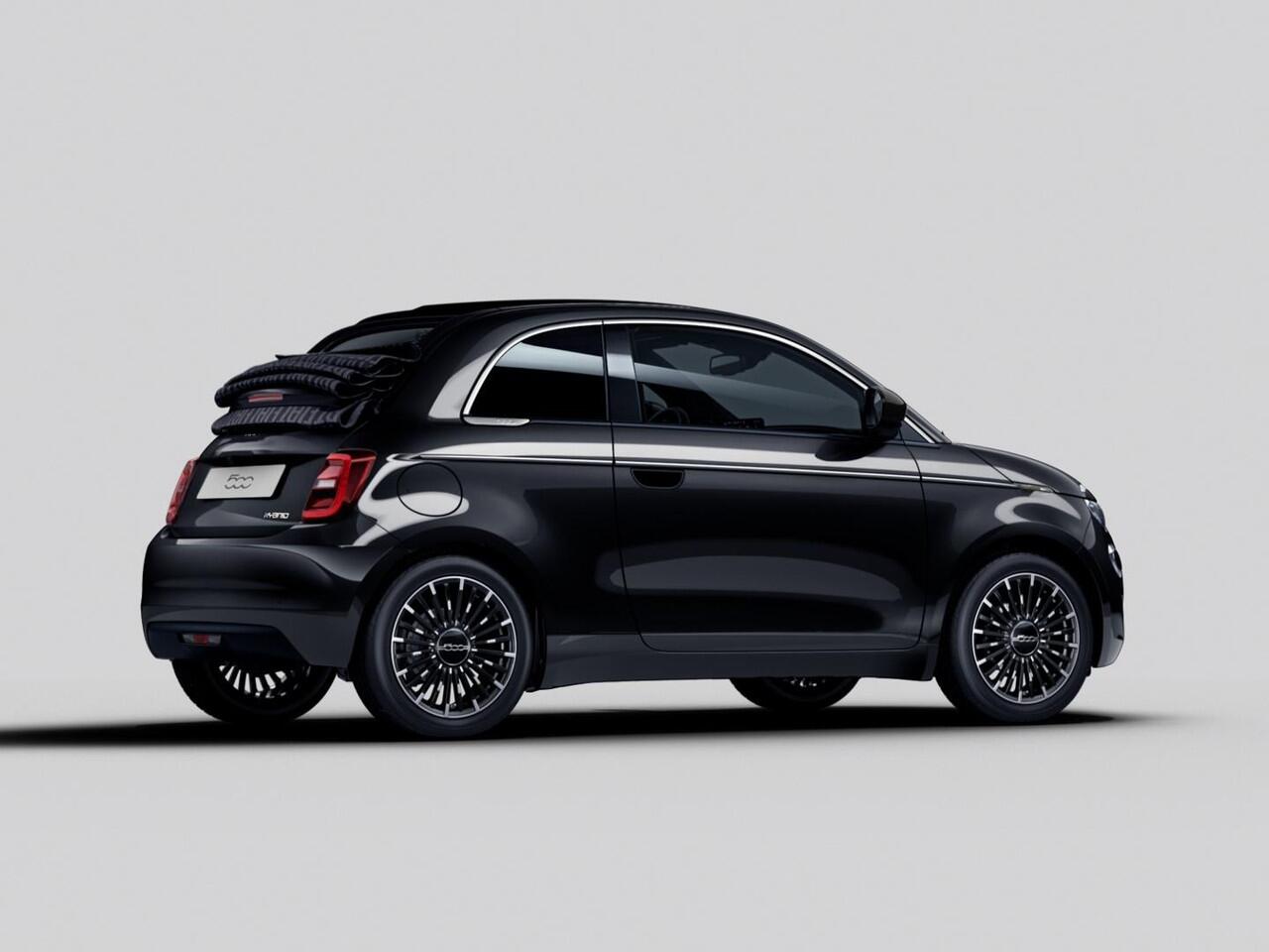 Fiat 500C Hybrid La Prima Cabrio | Clima | LED | PDC | JBL Premium Audio | 17" | Camera | Canneloni Ivory/Piombo interieur