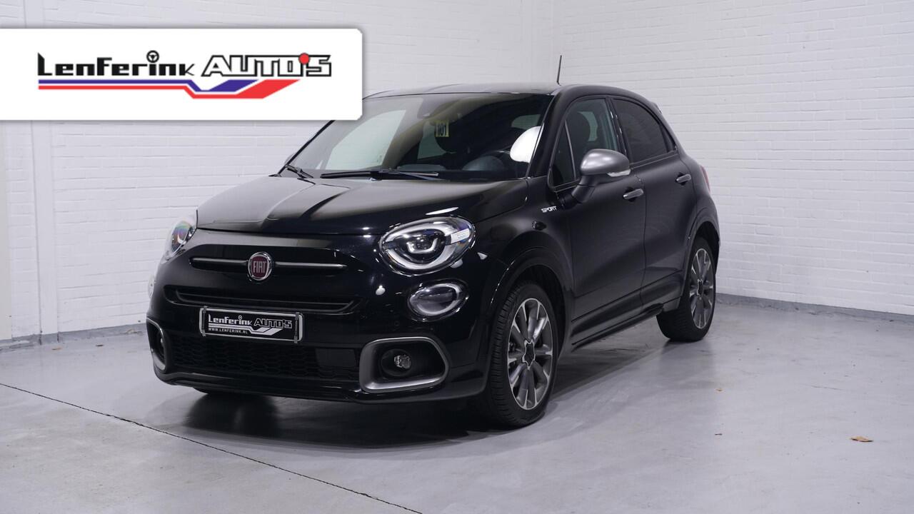 Fiat 500X 1.3 GSE Sport ACC PDC v+a NAP DAB Navigatie Apple-carplay keyless entry en start Pack-safety Pack-tech Sportpakket Camera Private-glas climate-controle schakelflippers 18"LMV lederen bekleding