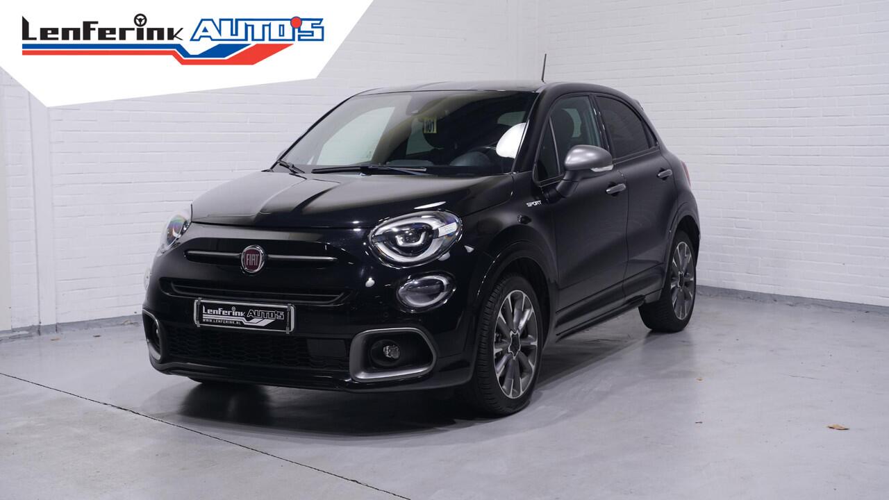 Fiat 500X 1.3 GSE Sport ACC PDC v+a NAP DAB Navigatie Apple-carplay keyless entry en start Pack-safety Pack-tech Sportpakket Camera Private-glas climate-controle schakelflippers 18"LMV lederen bekleding