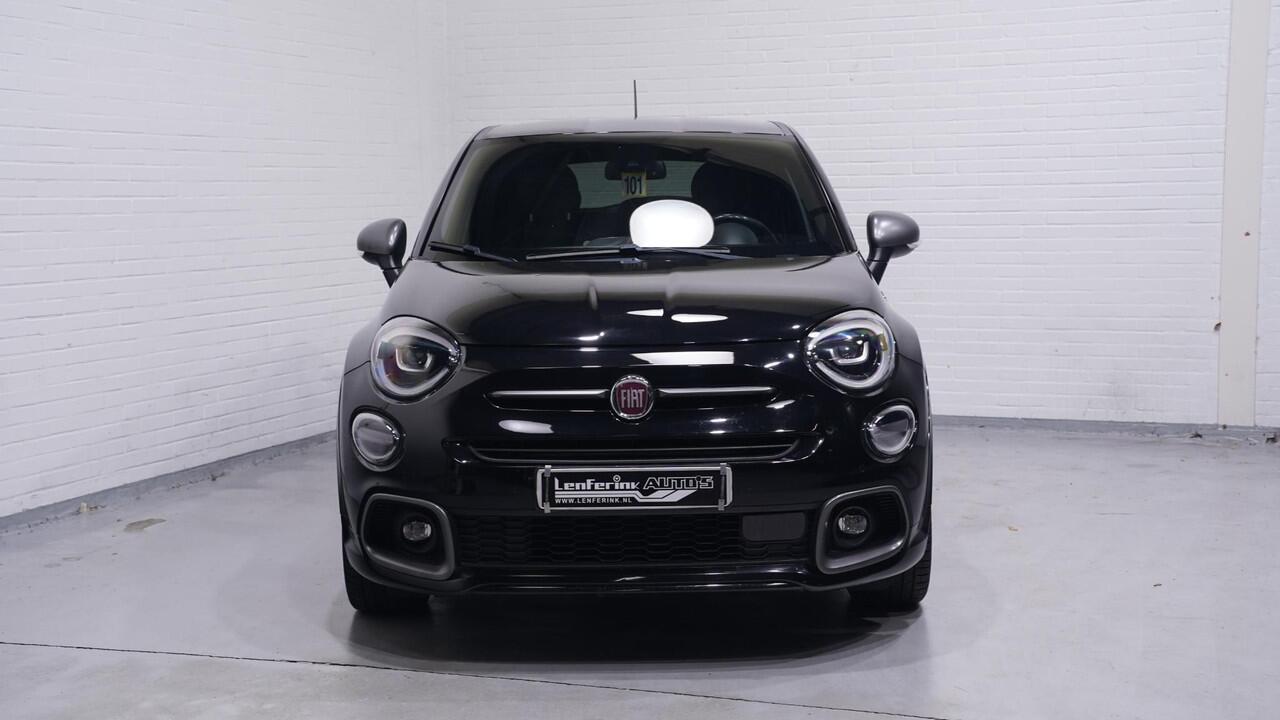 Fiat 500X 1.3 GSE Sport ACC PDC v+a NAP DAB Navigatie Apple-carplay keyless entry en start Pack-safety Pack-tech Sportpakket Camera Private-glas climate-controle schakelflippers 18"LMV lederen bekleding