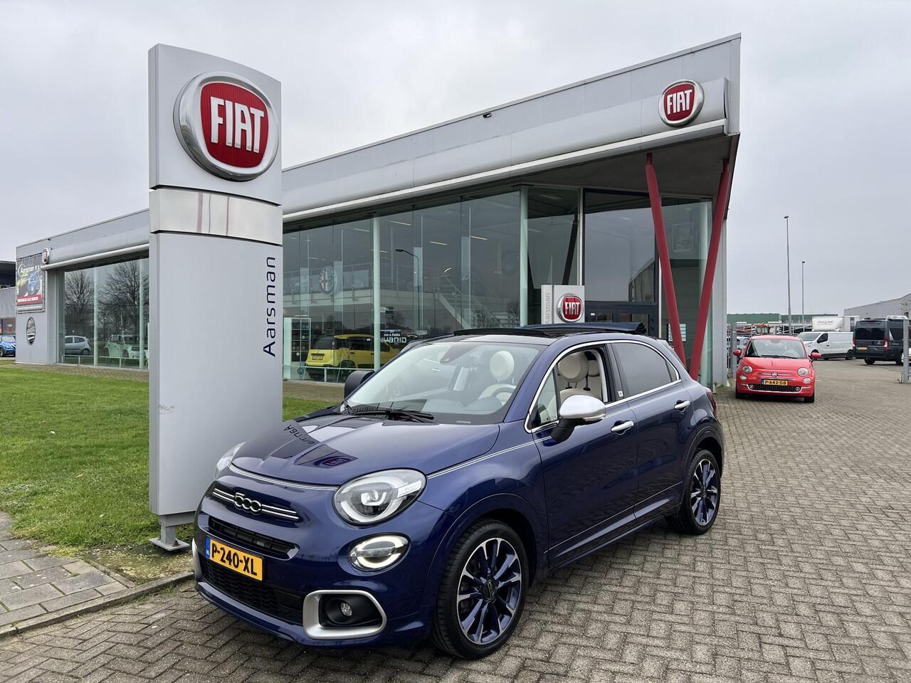 Fiat 500X 1.5 Hybrid Yacht Club Capri Cabrio Dealer OH | Wit leder | houtafwerkingen | BTW | Camera | Adaptive cruise | Dodehoeksensor |
