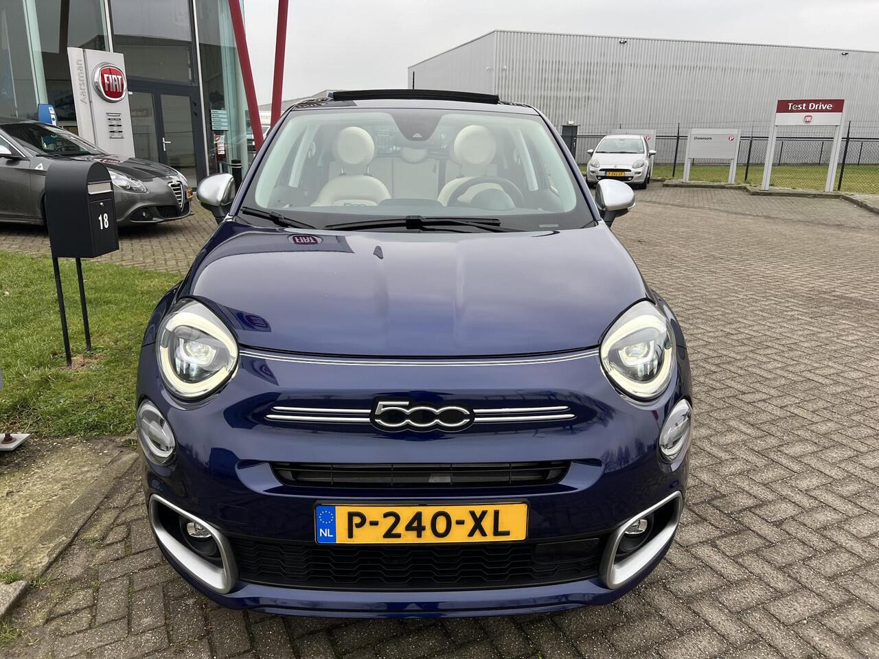 Fiat 500X 1.5 Hybrid Yacht Club Capri Cabrio Dealer OH | Wit leder | houtafwerkingen | BTW | Camera | Adaptive cruise | Dodehoeksensor |