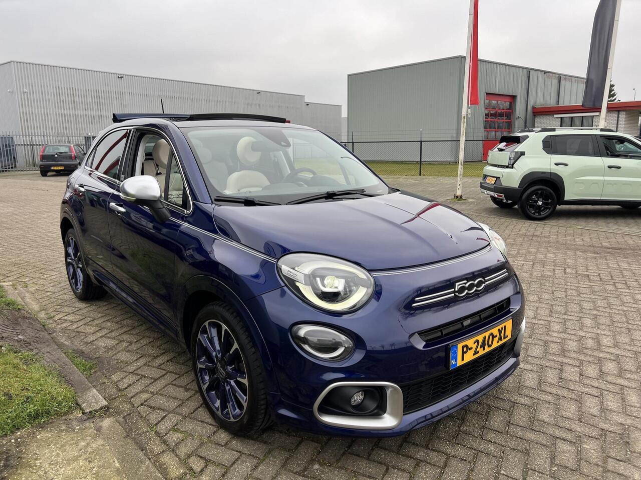 Fiat 500X 1.5 Hybrid Yacht Club Capri Cabrio Dealer OH | Wit leder | houtafwerkingen | BTW | Camera | Adaptive cruise | Dodehoeksensor |