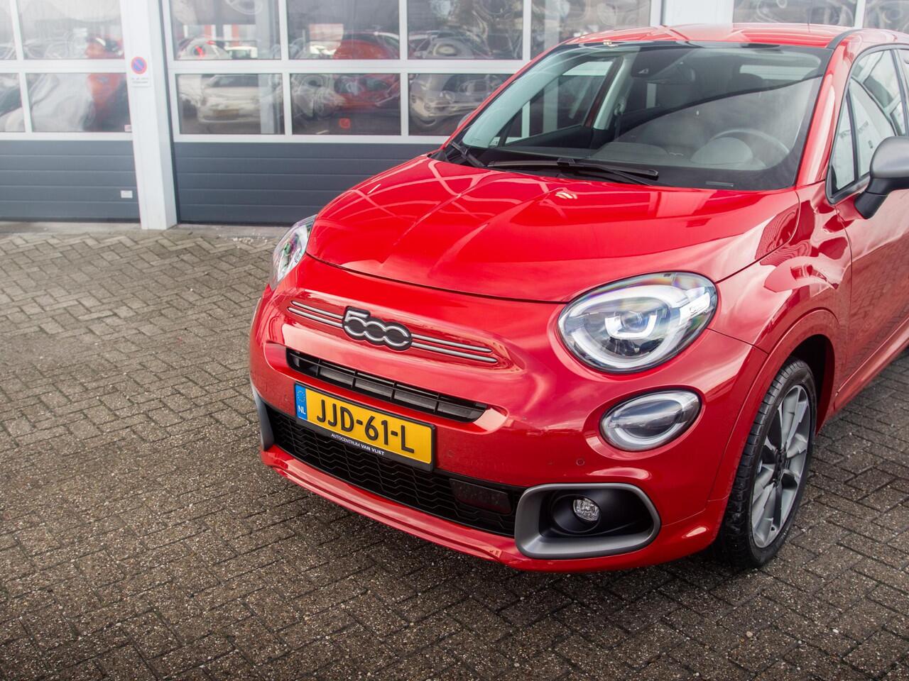 Fiat 500X 1.5 Hybrid Sport Automaat | Clima | Adapt. Cruise | 18" | Apple Carplay | Camera | PDC | Keyless | Navi | BSM